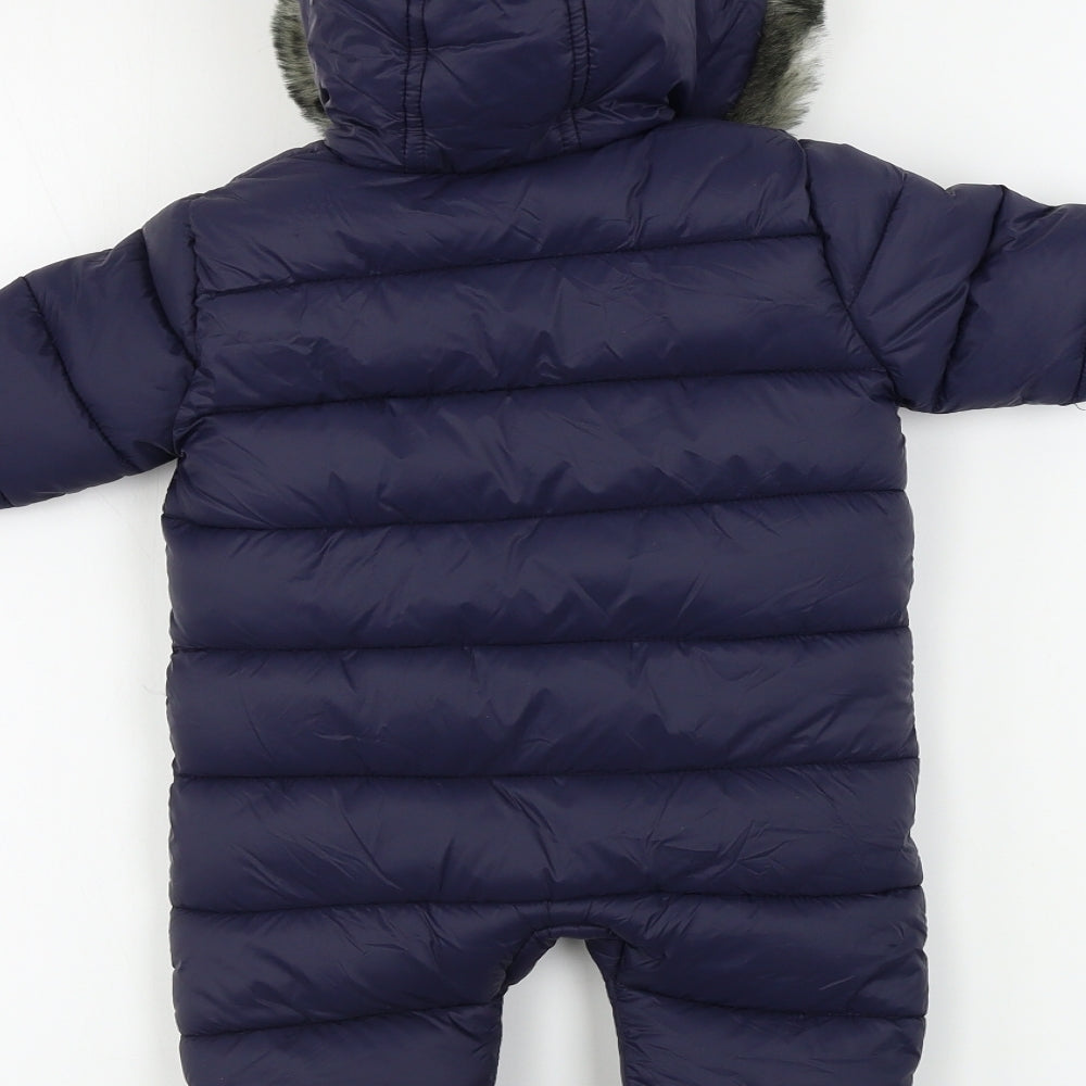 F&F  Boys Blue   Coverall One-Piece Size 0-3 Months