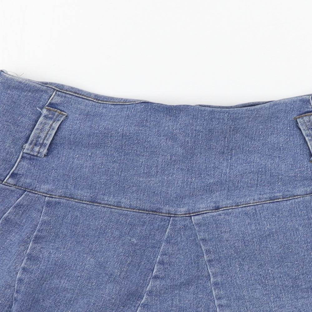 Preworn  Womens Blue   A-Line Skirt Size S
