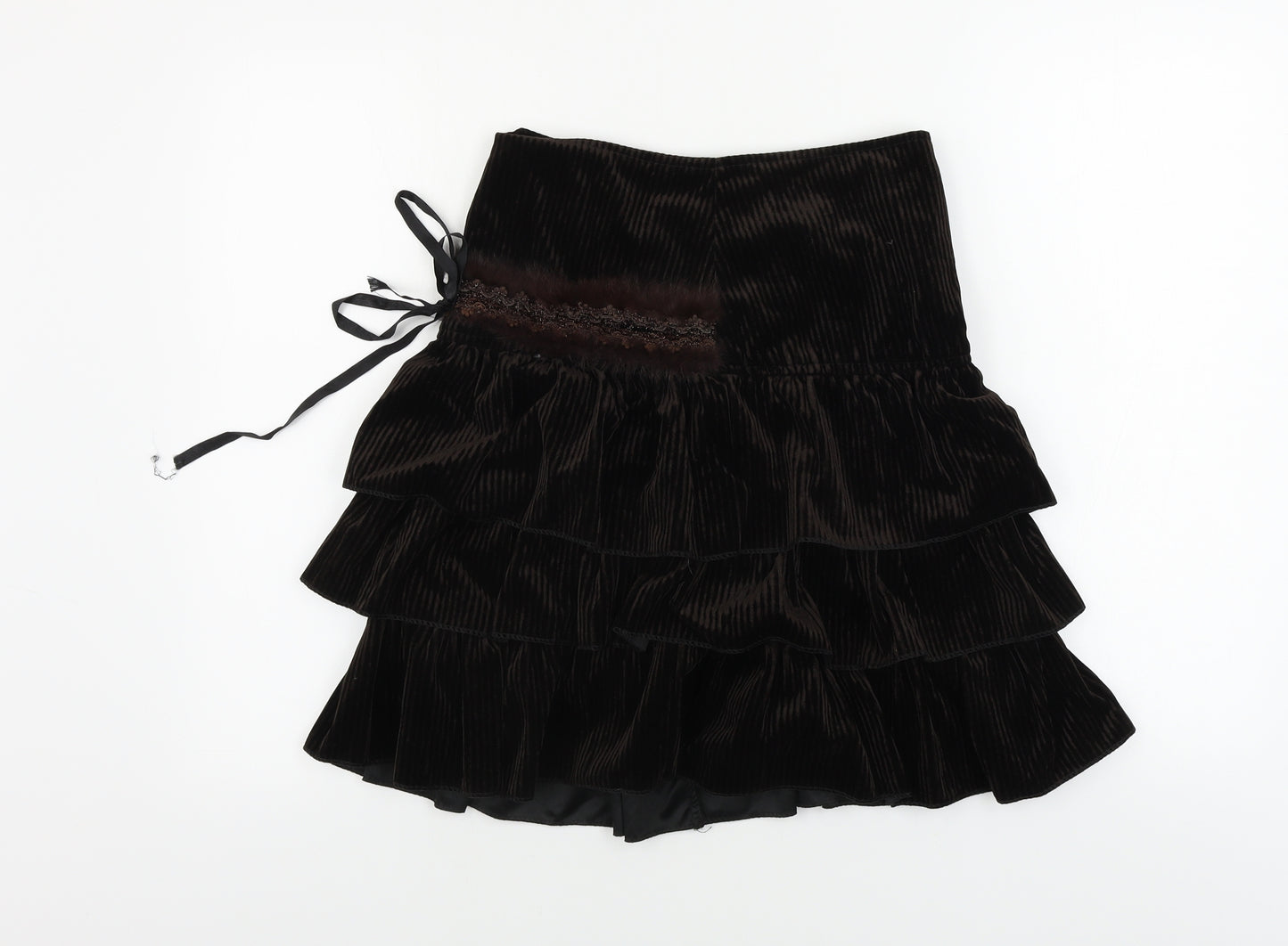 Preworn  Womens Brown   A-Line Skirt Size M