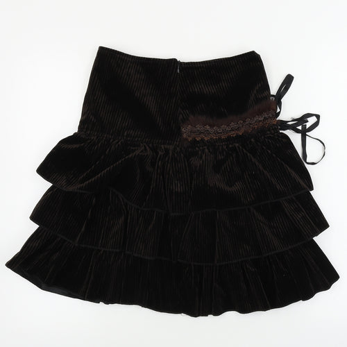 Preworn  Womens Brown   A-Line Skirt Size M