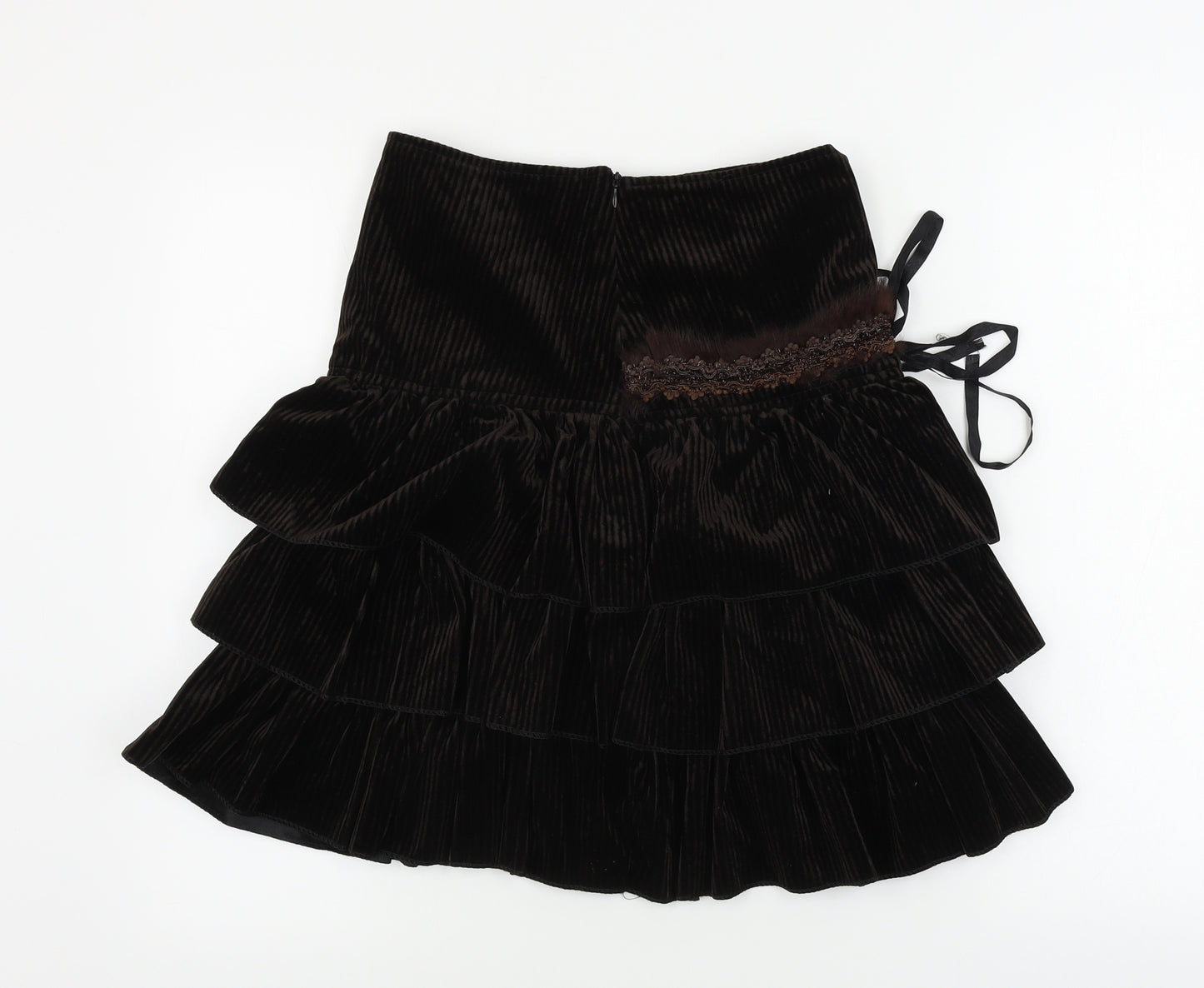 Preworn  Womens Brown   A-Line Skirt Size M