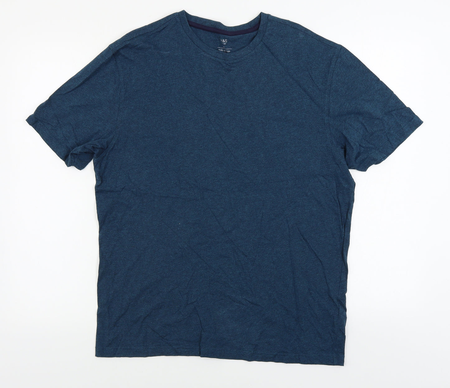 Marks and Spencer  Mens Blue    T-Shirt Size XL