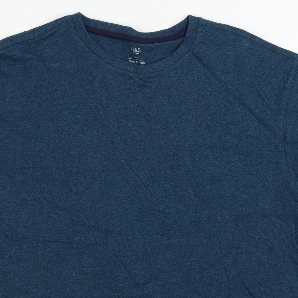 Marks and Spencer  Mens Blue    T-Shirt Size XL