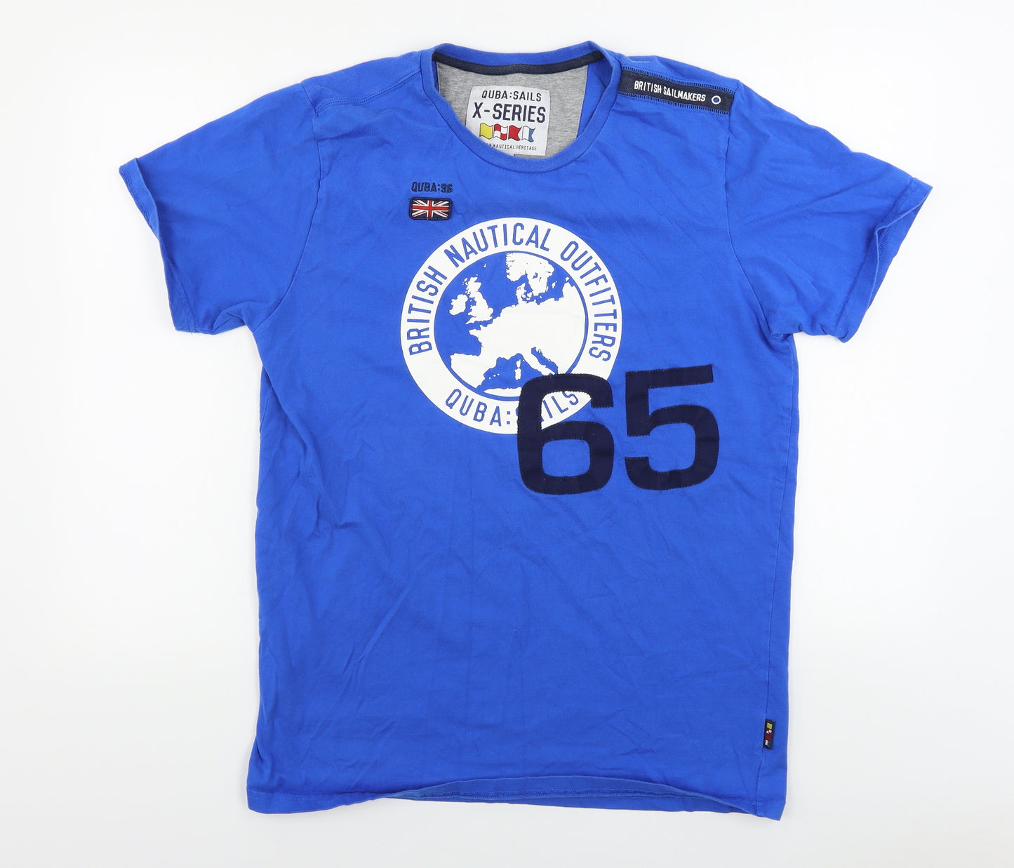 Quba Sails Mens Blue    T-Shirt Size L