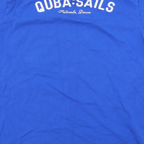 Quba Sails Mens Blue    T-Shirt Size L