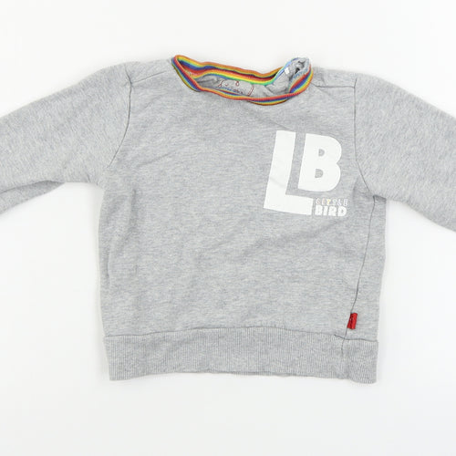 Little Bird Boys Grey   Pullover Jumper Size 18-24 Months