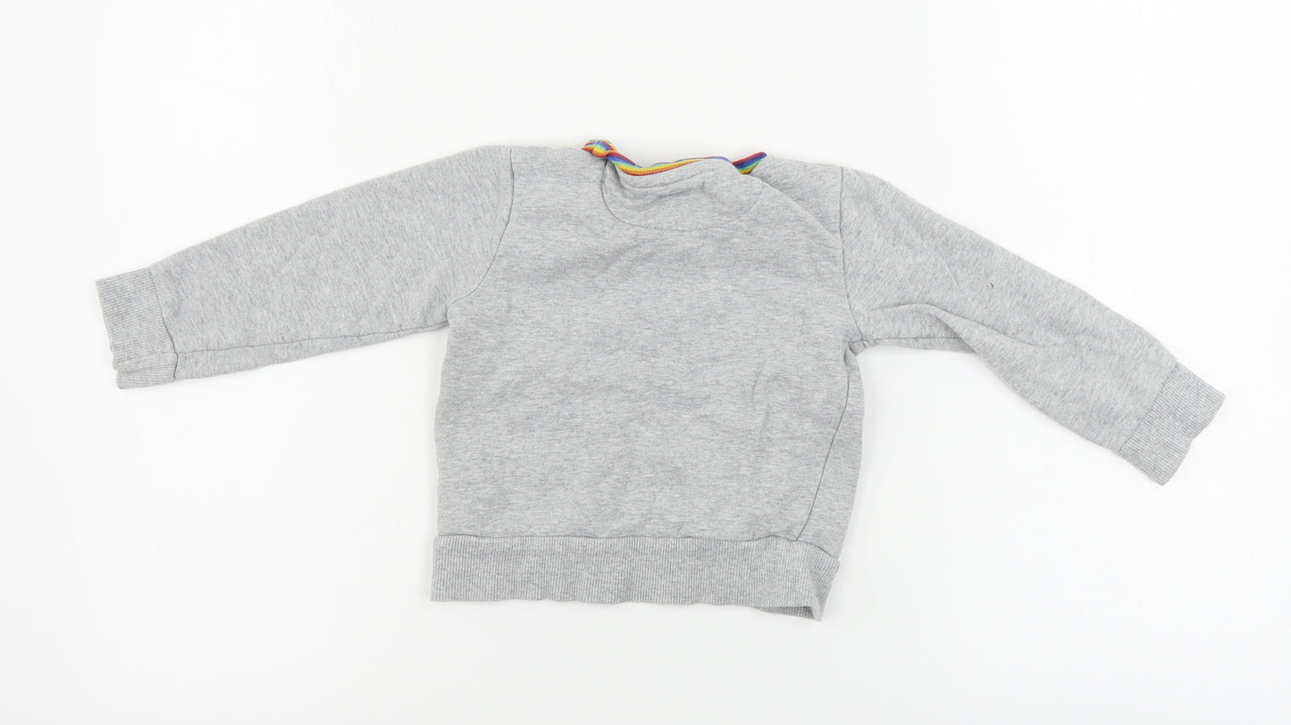 Little Bird Boys Grey   Pullover Jumper Size 18-24 Months