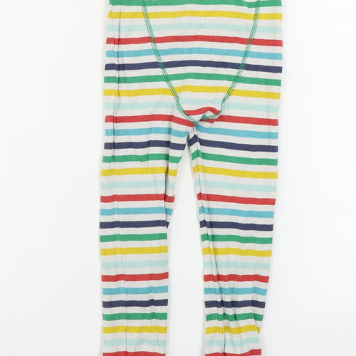 NEXT  Girls White Striped  Jegging Trousers Size 3-4 Years