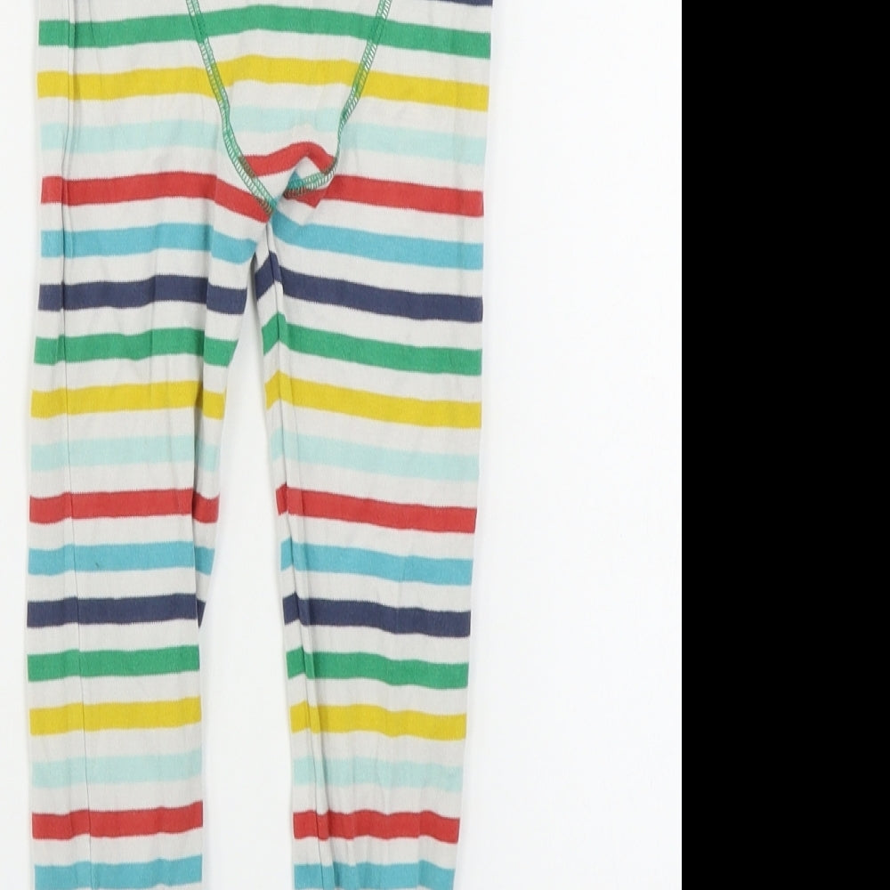 NEXT  Girls White Striped  Jegging Trousers Size 3-4 Years