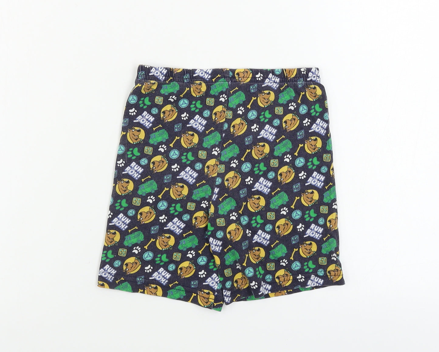 Primark  Boys Blue Animal Print  Sweat Shorts Size 5-6 Years - scooby doo