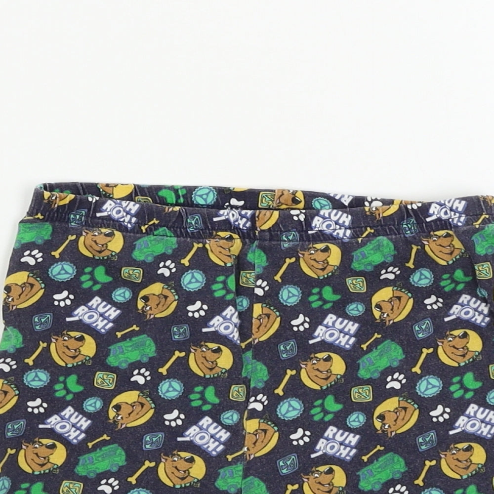 Primark  Boys Blue Animal Print  Sweat Shorts Size 5-6 Years - scooby doo