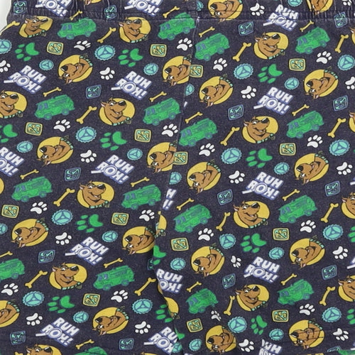Primark  Boys Blue Animal Print  Sweat Shorts Size 5-6 Years - scooby doo