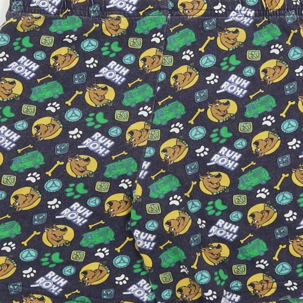 Primark  Boys Blue Animal Print  Sweat Shorts Size 5-6 Years - scooby doo