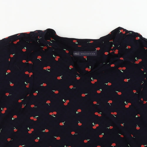 Marks and Spencer  Womens Blue   Basic Blouse Size 8