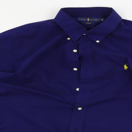 Ralph Lauren  Mens Blue    Button-Up Size XL