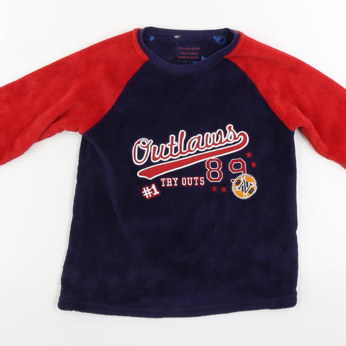 Primark  Boys Blue   Pullover Jumper Size 7-8 Years