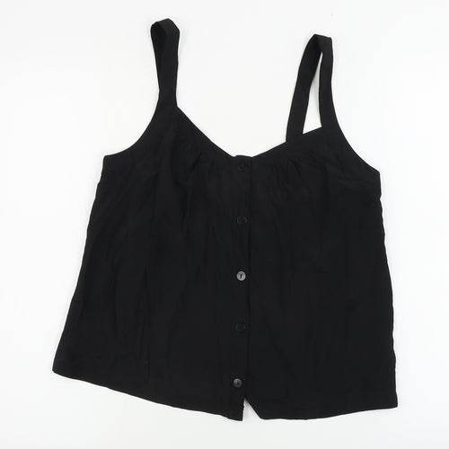 H&M  Womens Black   Basic Blouse Size 12