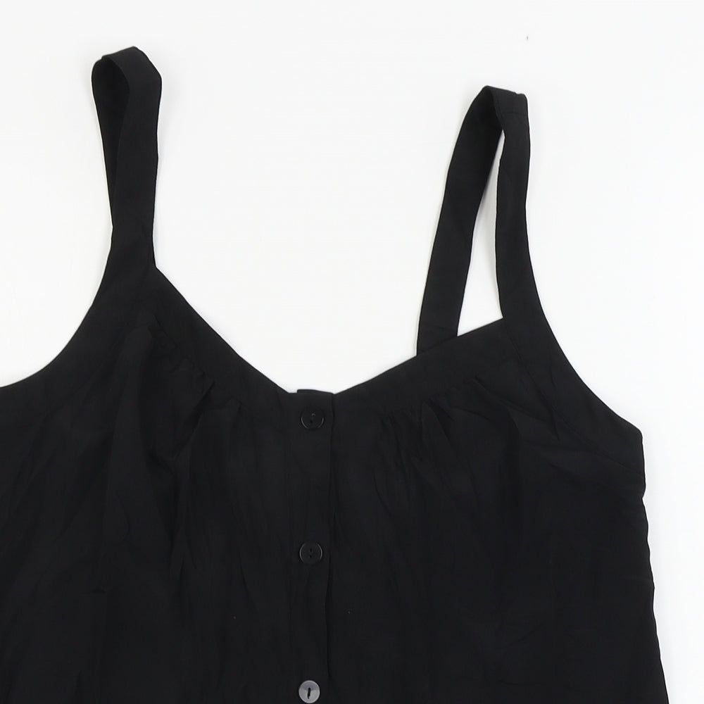 H&M  Womens Black   Basic Blouse Size 12