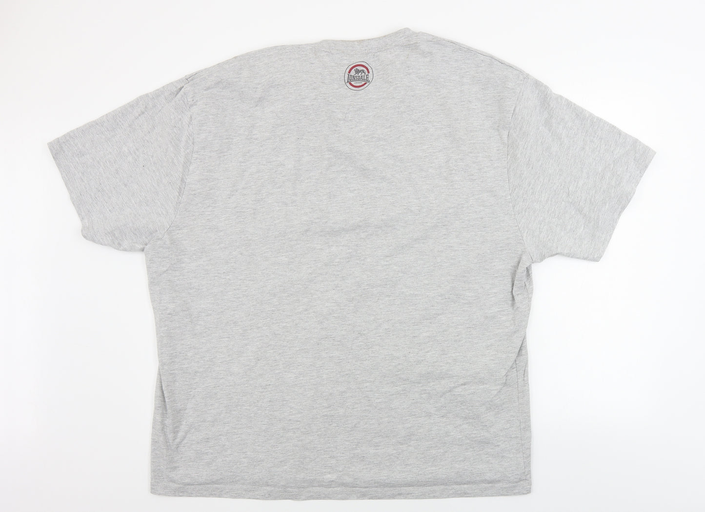 Lonsdale  Mens Grey    T-Shirt Size 4XL