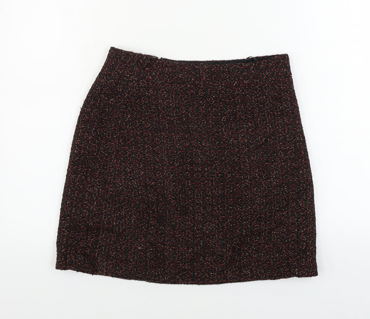 Warehouse Womens Black A-Line Skirt Size 10