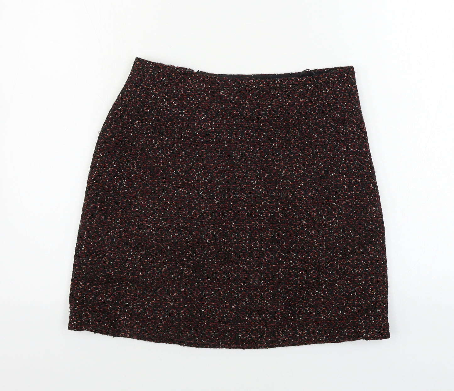 Warehouse Womens Black   A-Line Skirt Size 10