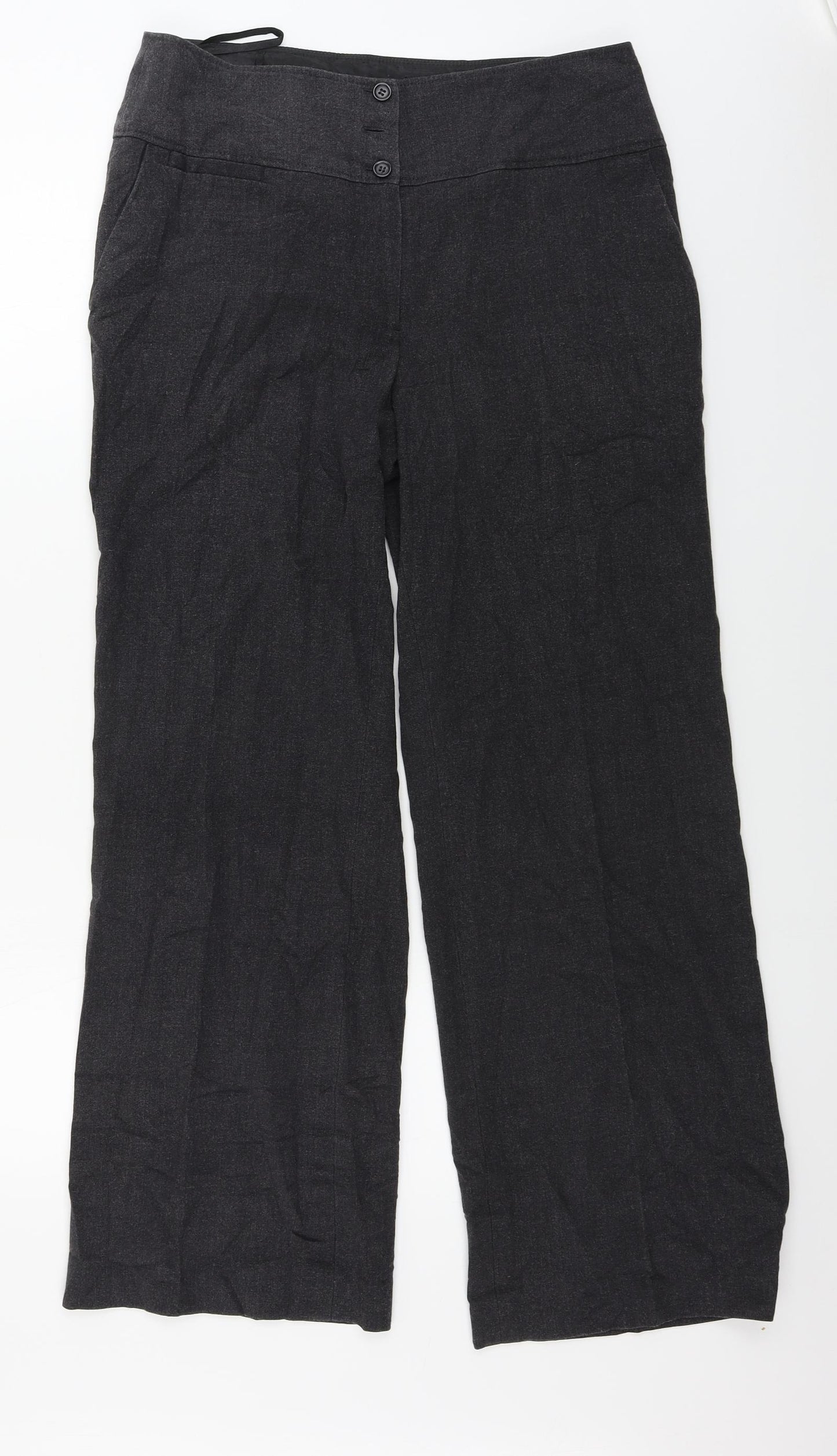 EWM Womens Grey Paisley  Trousers  Size 12 L28 in