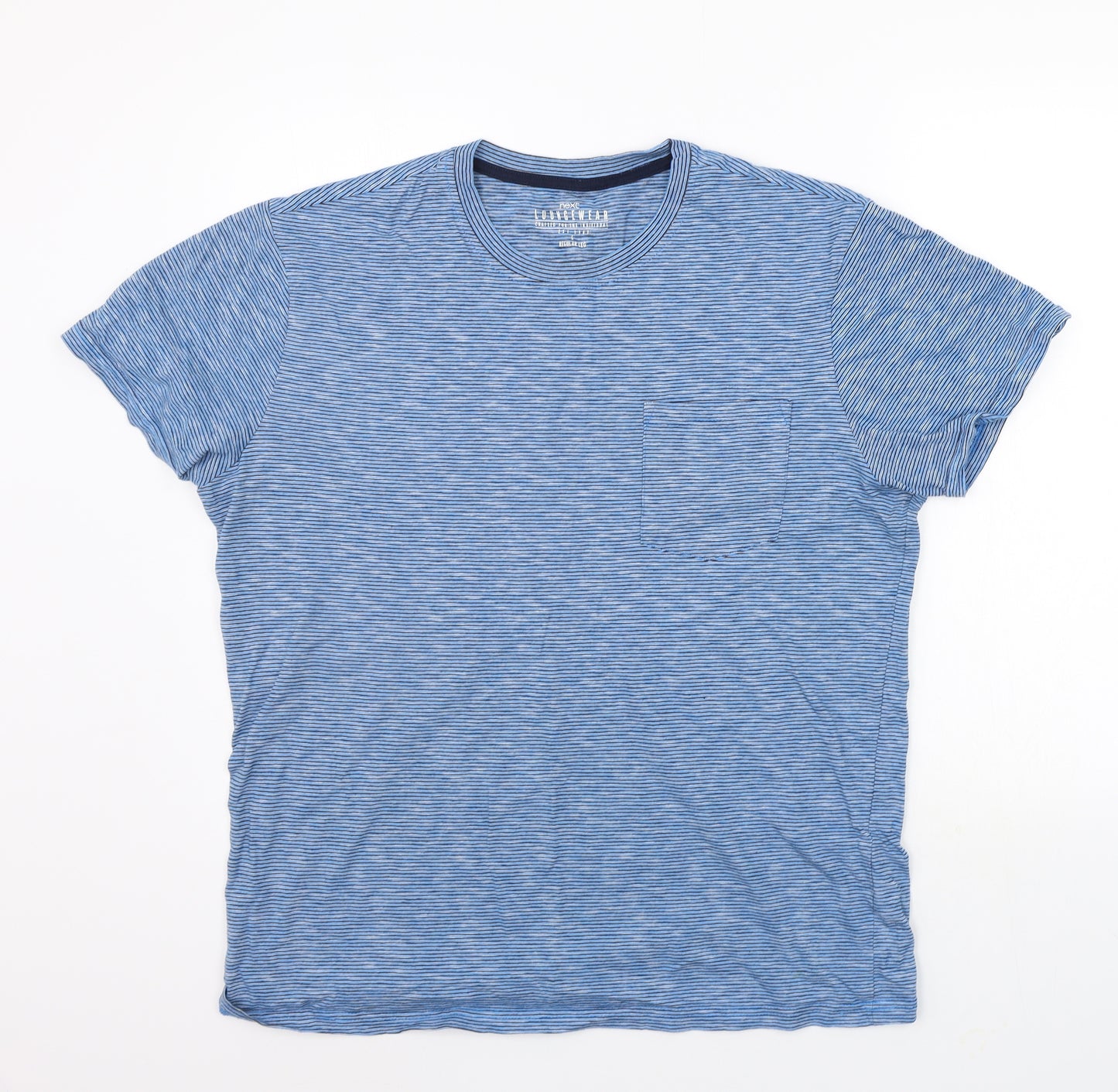 Next  Mens Blue Striped   Pyjama Top Size L