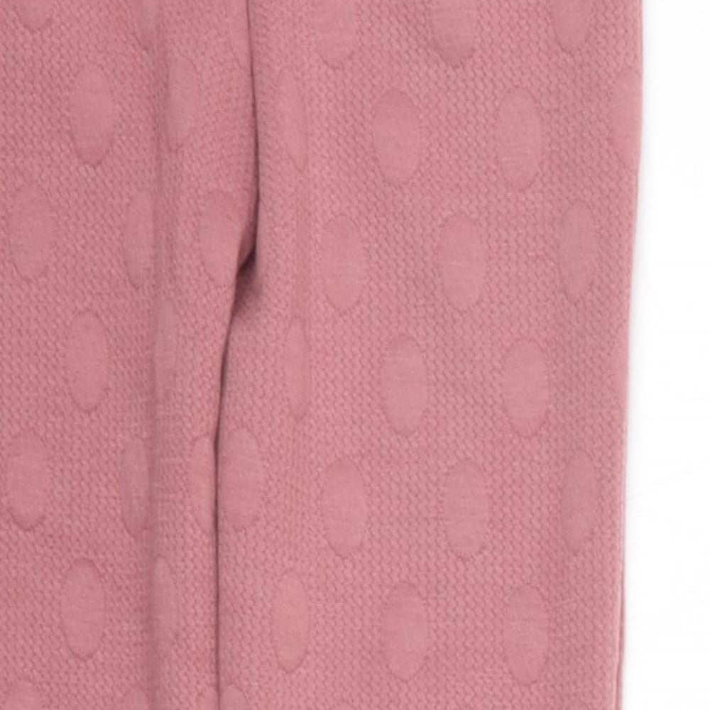 Marks and Spencer Girls Pink   Jogger Trousers Size 7-8 Years - Elasticated Waist
