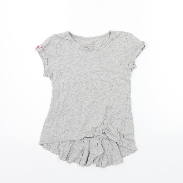 Matalan Girls Grey   T-Shirt Dress  Size 6-7 Years