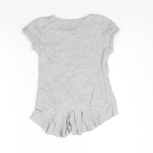 Matalan Girls Grey   T-Shirt Dress  Size 6-7 Years