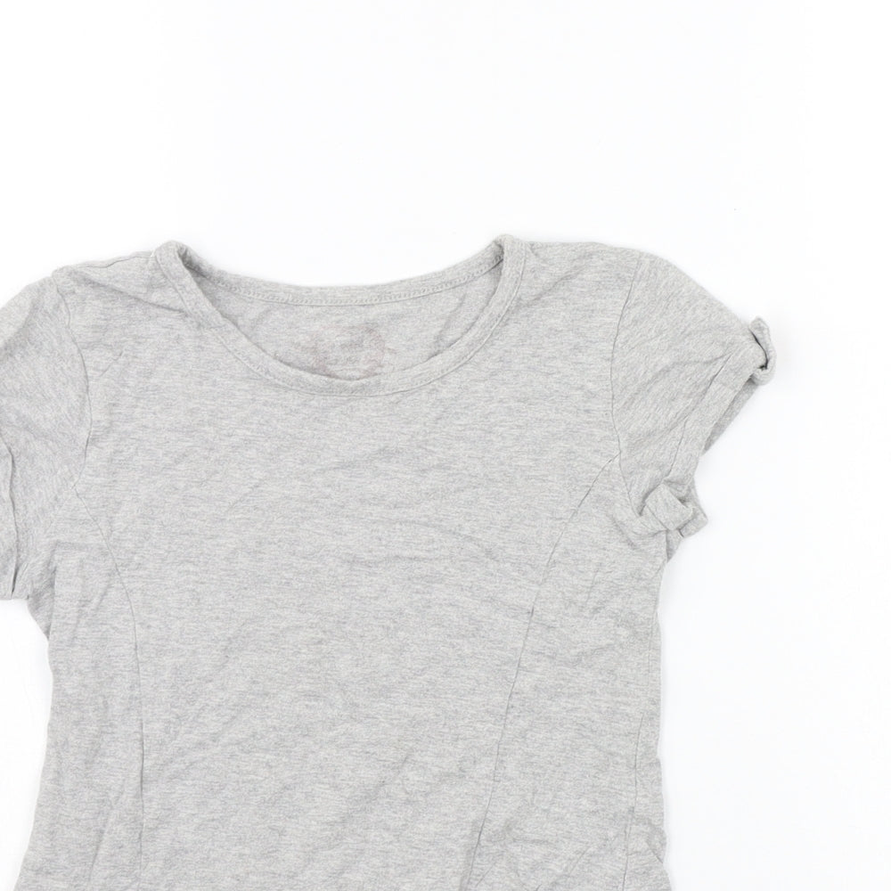Matalan Girls Grey   T-Shirt Dress  Size 6-7 Years