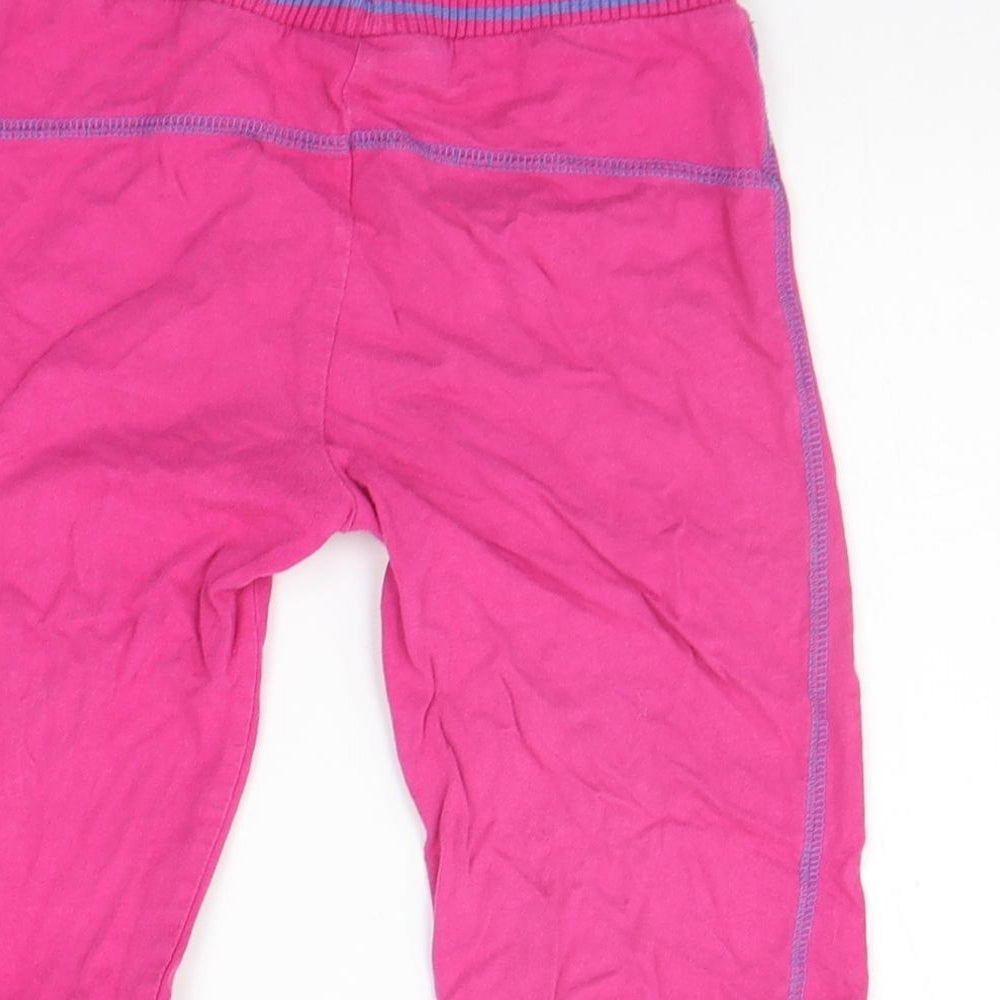 Adams Girls Pink Floral  Jogger Trousers Size 7 Years