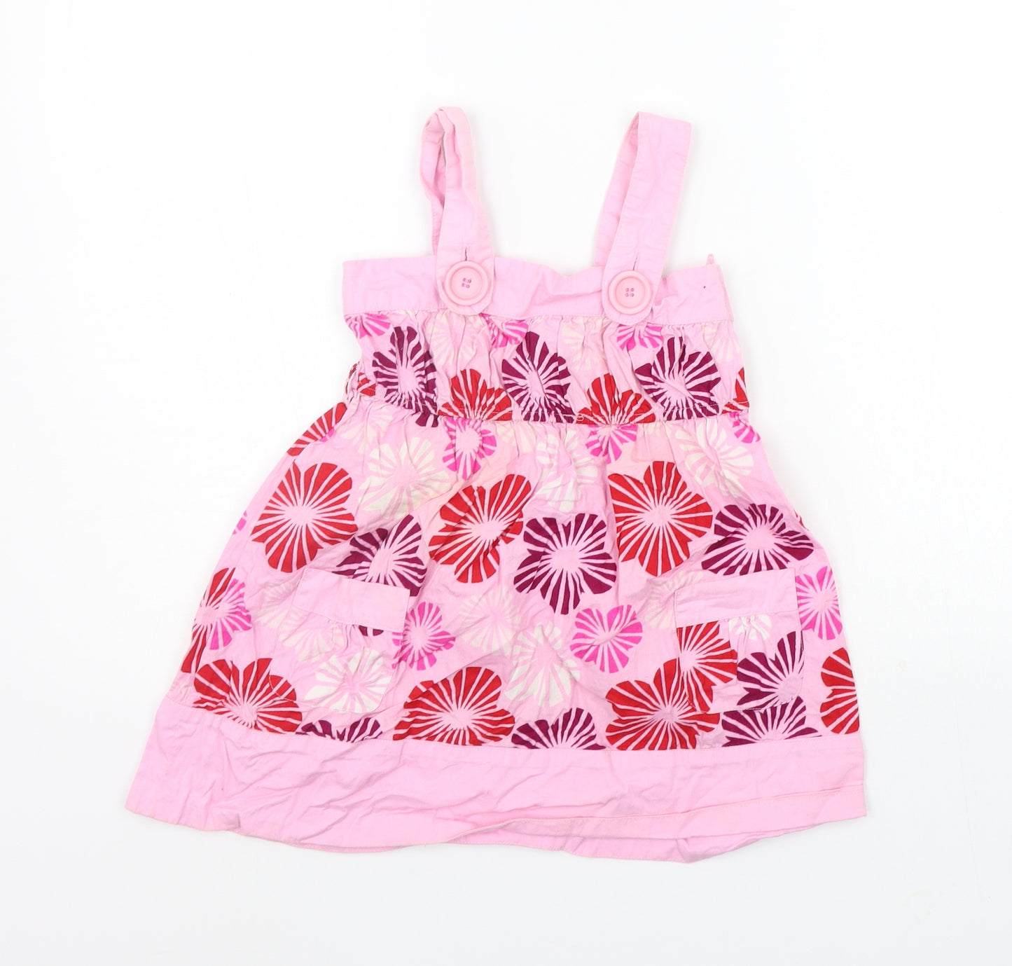 Matalan Girls Pink Floral  A-Line  Size 4-5 Years