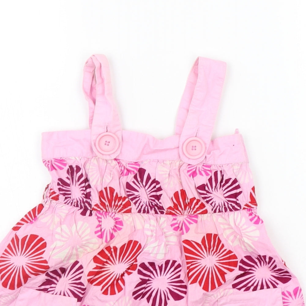 Matalan Girls Pink Floral  A-Line  Size 4-5 Years