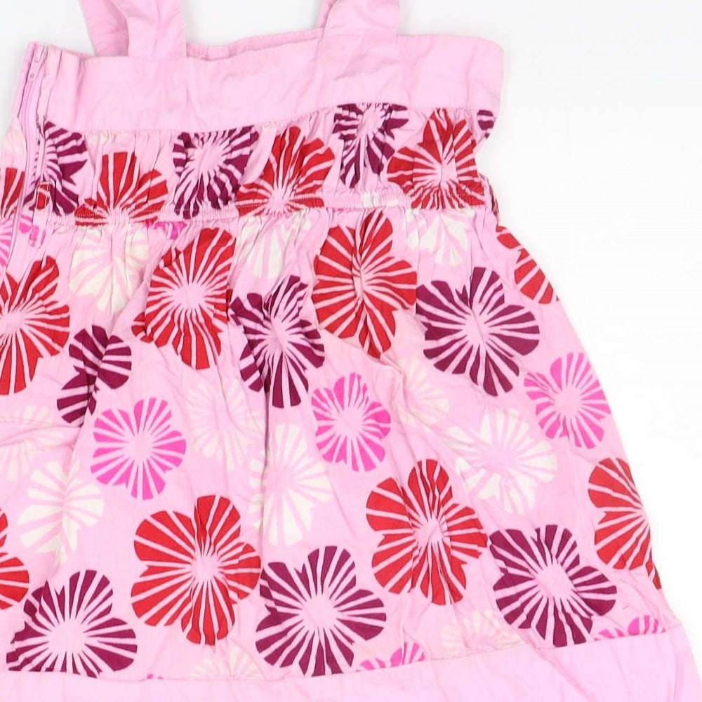 Matalan Girls Pink Floral  A-Line  Size 4-5 Years