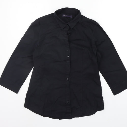 Marks and Spencer Womens Black   Basic Button-Up Size 10