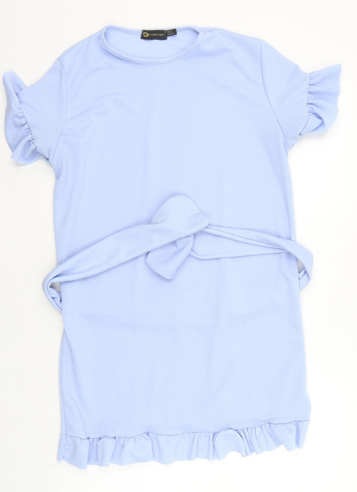 I SAW IT FIRST Womens Blue   A-Line  Size 10  - BELTED