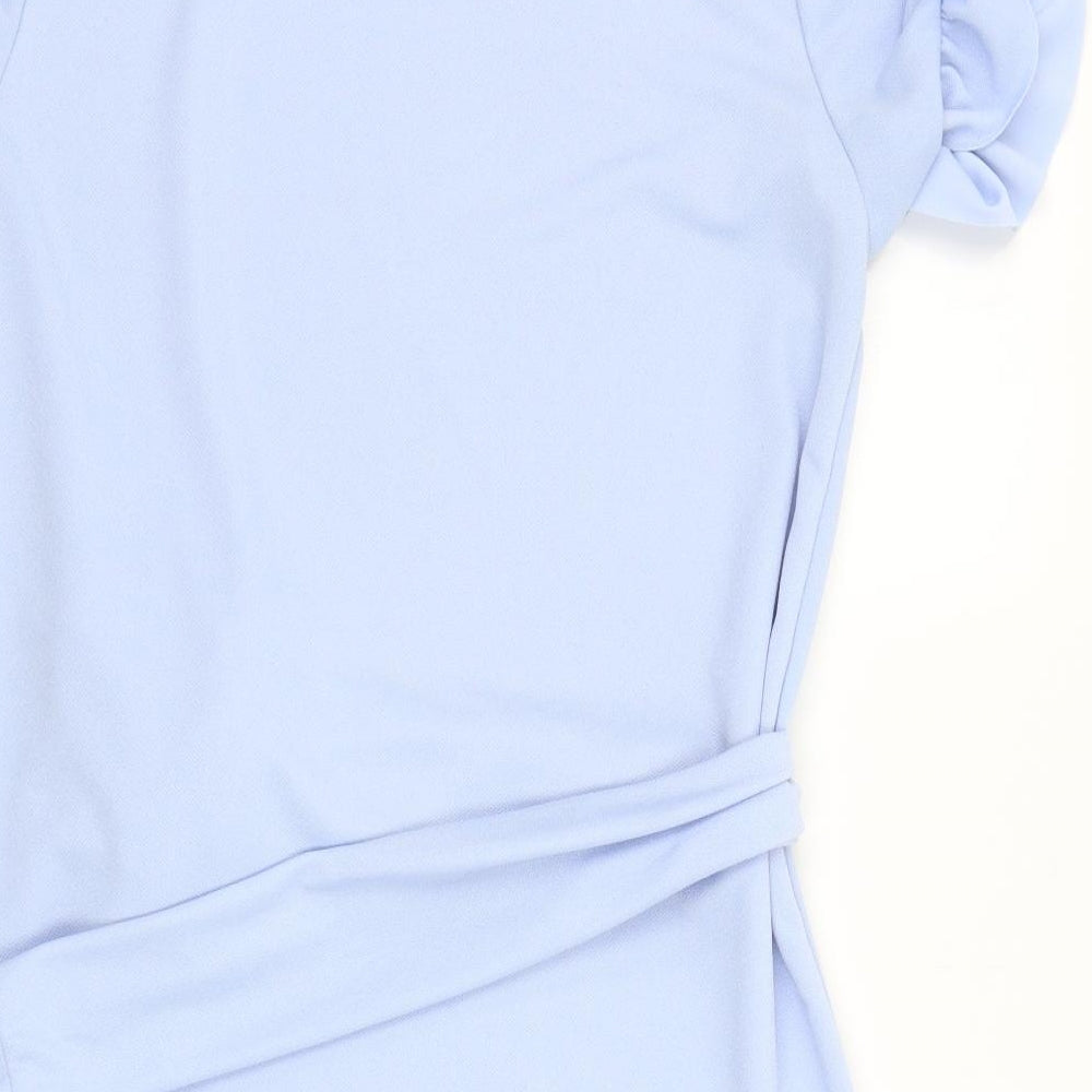 I SAW IT FIRST Womens Blue   A-Line  Size 10  - BELTED