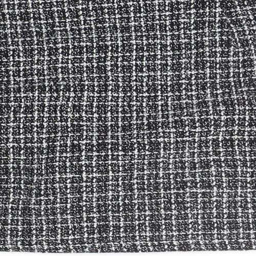Preworn Womens Black Check  A-Line Skirt Size S
