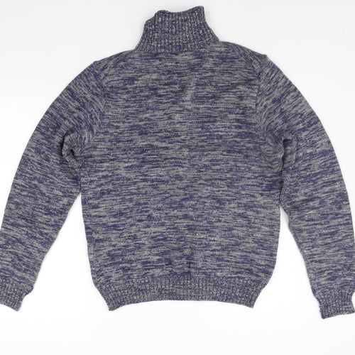 Pierre Sangan Mens Blue   Henley Jumper Size XL