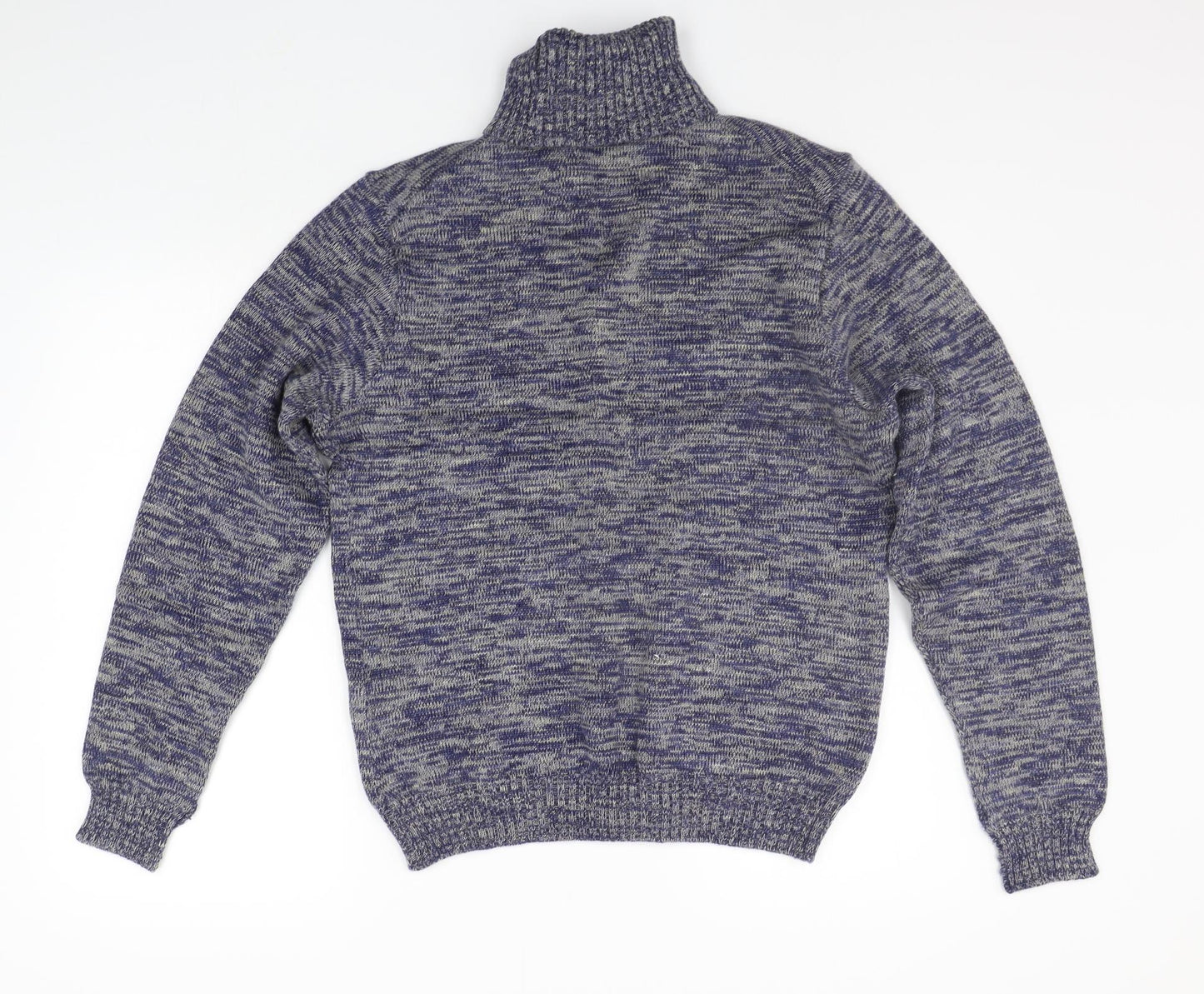 Pierre Sangan Mens Blue   Henley Jumper Size XL