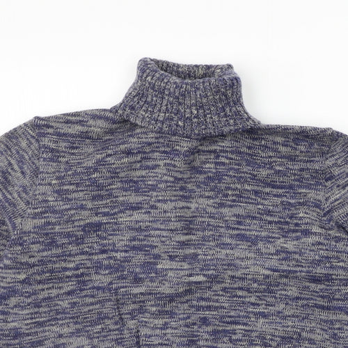 Pierre Sangan Mens Blue   Henley Jumper Size XL