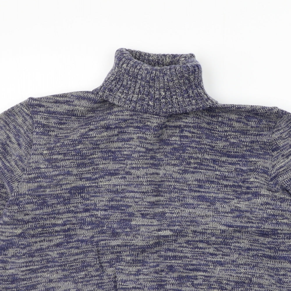 Pierre Sangan Mens Blue   Henley Jumper Size XL