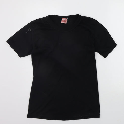 Hot Thermal Womens Black   Basic T-Shirt Size M