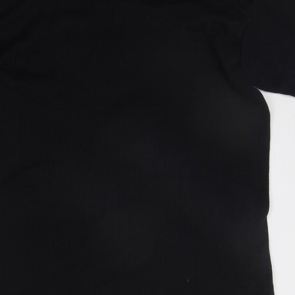 Hot Thermal Womens Black   Basic T-Shirt Size M