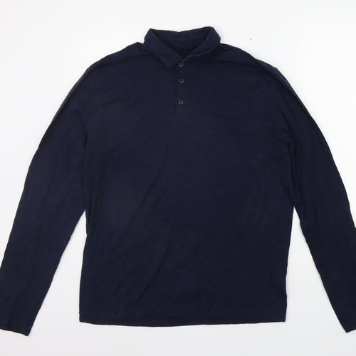 H&M Mens Blue    Polo Size M