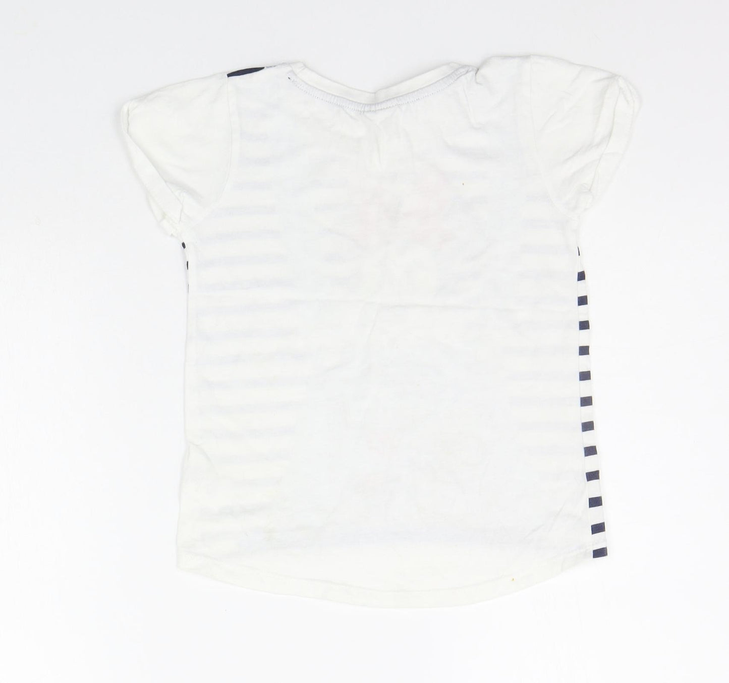 Disney Girls White   Basic T-Shirt Size 5-6 Years  - MICKEY MOUSE