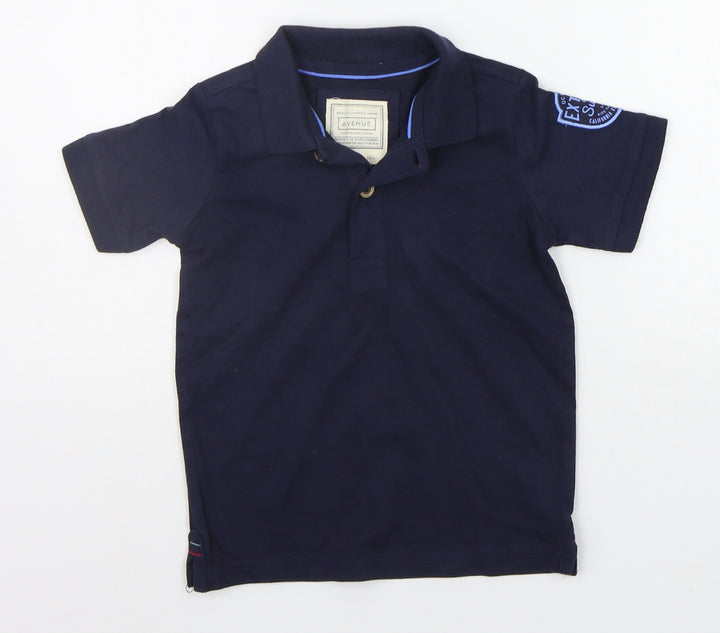 Avenue Boys Blue Basic Polo Size 5-6 Years