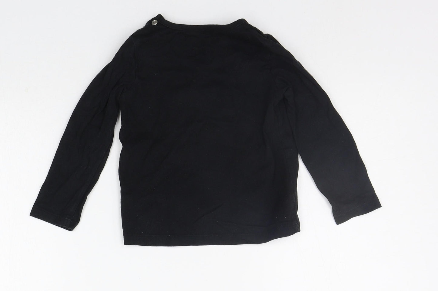 F&F Boys Black   Basic T-Shirt Size 12-18 Months