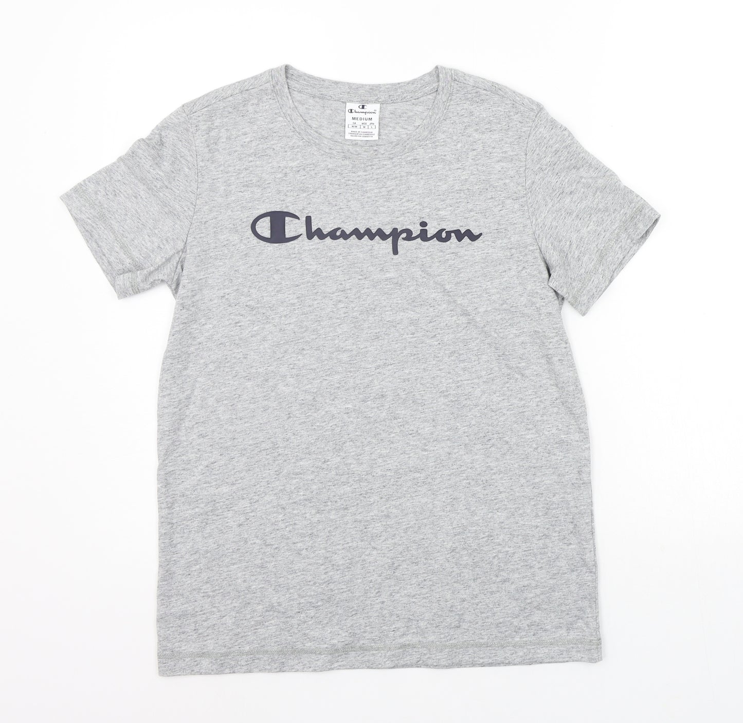Champion Mens Grey    T-Shirt Size M